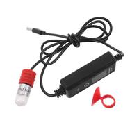 Lurrose Chauffage pour Aquarium Betta 15w Tube en Quartz Réglable, Installation Facile, Adapté pour Petits Aquariums Jusqu'à 4l et Habitats de Tortues