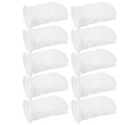 Lurrose Chaussettes de Filtration pour Aquarium Eau Salée et Douce 10pcs en Coton Filtrant PP Design Nid d'abeille pour Performance Supérieure et Capture des Débris