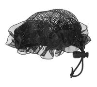 Lurrose Chignon de Ballet en Filet à Cordon de Serrage, Taille Moyenne Bordure, Accessoire pour Chignons de Danseuses Filles, Couvre-cheveux Textile Confortable, Spectacles