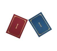 Lurrose Classeur De Certificats De Conception Européenne Format A4 Pour Certificats Et Diplômes Bordure Dorée