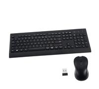 Lurrose Clavier Et Souris sans Fil Clavier Ergonomique Silencieux Ensemble De Bureau Compatible avec Pc Et Ordinateur Portable