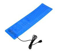 Lurrose Clavier Roll Up Étanche USB Silencieux pour Bureau Voyage et Maison