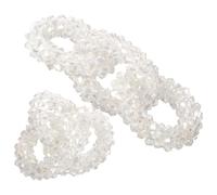 Lurrose Clips à Chaussures Décoratifs en Verre Blanc pour Femmes, Design Délicat et Léger, Utilisation Flexible pour Mariage et Banquet, 1 Paire Facile à Assortir