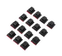 Lurrose Clips de Câble Auto-Adhésifs 15 Pièces pour Bureau Support de Câbles Compacts en Plastique sans Trace Gestion Facile pour Espace de Travail