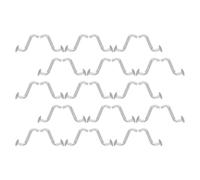 Lurrose Clips de Sécurité 30 Pièces Galvanisés 5X50 MM pour Rayonnages à Palettes, Goupilles de Fixation Métalliques pour Supports d'Étagère en Entrepôt et Logistique