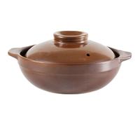 Lurrose Cocotte en Céramique Traditionnelle pour Cuisson Maison, Facile à Nettoyer Gaz, pour Mijoter Soupes et Plats Mijotés