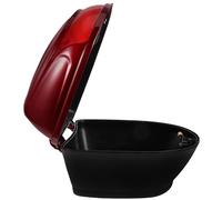 Lurrose Coffre de Rangement pour Moto en Plastique, Facile à Installer, Multifonction, Valise Arrière Compacte pour Vélo et Boîte à Outils Pratique