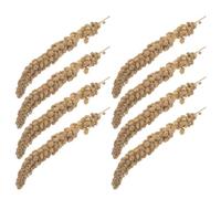 Lurrose Collation Naturelle de Millet Séché pour Oiseaux Perruches et Diamants Mandarins, 500g, Expérience de Nourrissage Sauvage pour Petits Oiseaux de Compagnie