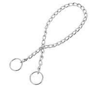 Lurrose Collier Choker Chromé pour Petits Chiens, Chaîne Ajustable pour Bouledogues Français Adaptée aux Activités Quotidiennes