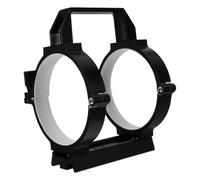 Lurrose Collier de Serrage pour Tube Optique Télescopique Noir Pince Métallique Robuste Compatible Astrophotographie Fixation Stable pour Observation Astronomique et Festivals