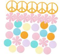 Lurrose Confettis en Papier Arc-en-Ciel 100 Pièces, Décorations de Table pour Mariage, Shower et Anniversaire, Confettis Ronds à Parsemer, Décorations Colorées pour Fêtes et Événements