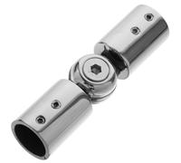 Lurrose Connecteur d'angle Réglable en Alliage de Zinc pour Tringle à Rideaux, Raccord Coudé Métallique pour Fenêtres en Baie, Adapté aux Tringles Épaisses, Usage Intérieur et Extérieur,