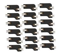Lurrose Connecteur PCB Professionnel pour Clavier Mécanique à Chaud 20 Pcs Noir en Abs Double Pince pour Échange Rapide D'axe, Accessoire Informatique Fiable