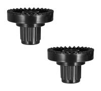 Lurrose Connecteur pour Cadre de Balancelle en Plastique Noir, 1 Paire pour Structure de Canopée et Balancelle de Jardin, Adapté pour Usage Extérieur en Porche