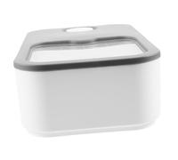 Lurrose Conteneur de Détergent à Linge en Plastique avec Couvercle Coulissant, Design Simple et Délicat, Compatible Lave-vaisselle, pour Organisation Buanderie
