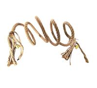 Lurrose Corde Suspendue pour Perroquet Gris Corde Escalade Robuste avec Cloches et Sécurisé pour Perroquets Moyens et Grands Accessoire de Cage Adapté