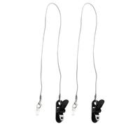 Lurrose Cordon Réduit Secousses pour Anti-perte Appareil Auditif en Nylon et Silicone, Facile à Fixer Retirer Lot de 2 Pièces pour Seniors Actifs en Voyage