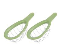 Lurrose Coupe-Avocat Multifonction 2 Pièces en Plastique Sûr, Trancheur de Fruits et Dénoyauteur Cuisine Professionnelle et Restaurant, Outil Pratique pour Couper, Évider et Découper