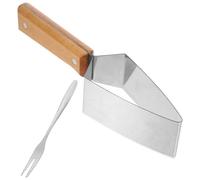 Lurrose Coupe-pastèque Outil Multi-usage en Acier Inoxydable 430 avec Fourchette pour Découper et des Cubes de Pastèque, Ustensile Pratique Cuisine Maison