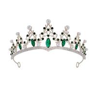 Lurrose Couronne de Mariage en Alliage de Zinc et pour Mariée Coiffe Confortable et Solide, pour Anniversaire ou Bal de Fin D'année