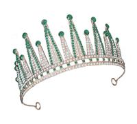 Lurrose Couronne de Mariée en Alliage de Zinc et Cristaux, Accessoire Cheveux Robuste et Élégant pour Coiffure de Cérémonie, pour Mariages et Fêtes