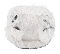 Lurrose Coussin pour Chien et Chat Confortable et Lavable en Peluche Rectangulaire, Lit Apaisant pour Animaux en Voyage et Camping en Automne et Hiver