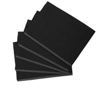 Lurrose Coussinet de Manucure Jetable 125 Pièces Noir Nappe en Papier Absorbant pour Nail Art, Tapis Protecteur pour Table Manucure, Fournitures Professionnelles pour Salons et Usage