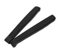 Lurrose Coussins D'accoudoirs de Chaise Pliable Noir, 1 Paire Vis de Fixation, Rechange pour Chaise de Plage, Bureau et Camping, Accessoires Confort et Remplacement Stable