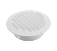 Lurrose Couvercle de Conduit D’échappement Hotte Cuisine en Acier Inoxydable 1500 Mm Tête Plate Peinture Blanche Ventilation Murale Extérieur Protection Intempéries Ventilation