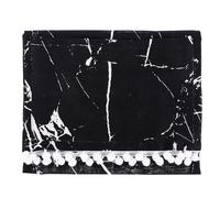 Lurrose Couvercle de Protection pour Micro-ondes en Tissu Noir à Motif Marbre, Anti-poussière, Dimensions 30 X 90 Cm, Housse Décorative et Facile à Nettoyer Cuisine et Bureau