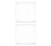 Lurrose Couvercle de Protection pour Thermostat Central Air Conditionné 2pcs en Plastique Type 86, Compatible Bureau et Maison avec Design Élégant