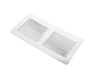Lurrose Couvercle de Sortie D'aération en Acier Inoxydable Argenté, Panneau de Ventilation Rectangulaire Résistant la Rouille Cuisine Extérieure et Foyer