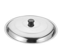 Lurrose Couvercle Rond Acier Inoxydable pour Poêles et Casseroles Couvercle de Remplacement Multifonction pour Wok Chaudron et Marmite Adapté Cuisson Vapeur Friture et Ébullition