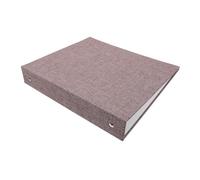 Lurrose Couverture de Classeur A5 en Tissu de Lin Gris Foncé, Protège-cahier à 3 Anneaux, Léger et Portable, Protège-documents pour Bureau et École, Mini Classeur à Anneaux, Accessoire