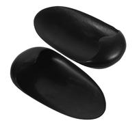 Lurrose Couvre-oreilles Confortables et Doux Noir en Plastique 2pcs Réutilisables pour Teinture de Cheveux pour Salon ou Usage Domestique