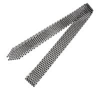 Lurrose Cravate à Paillettes pour Femme Noir Brillant, Accessoire Polyvalent et Élégant pour Danse et Scène, Design Unique et Ajustable