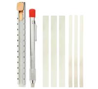 Lurrose Crayons en Stéatite Naturelle pour Soudure 10 Pcs Porte-crayons, Marqueurs Plats Résistants pour Acier, Fer, Aluminium - Outil de Marquage Industriel Précis et Solide