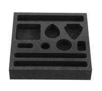 Lurrose Creuset en Graphite Noir à 10 Trous pour Affinage de Métaux Précieux avec Lubrification Améliorée et Faible Impureté, pour Moules de Formation et Lignes de Production