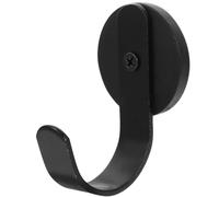 Lurrose Crochet Magnétique Noir pour Couronne, Support en Métal Finition Lisse, pour Suspendre, Fixation sans Perçage et Facile à Utiliser