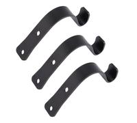 Lurrose Crochet mural en fer 3 pcs 4.0mm épais support suspendu pour pots fleurs, plante, mangeoire et décoration jardin robuste anti-corrosion