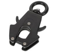 Lurrose Crochet pour Laisse de Chien Pivotant à 360° en Alliage D'aluminium Robuste Verrouillage Rapide, pour Promenades et Activités Extérieures en Toute Sécurité