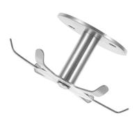 Lurrose Crochet Rotatif Cuisine en Acier Inoxydable 304, 6 Griffes, Support Suspendu sous Meuble, Porte-ustensiles Multi-usages pour Rangement et Organisation, Montage par Perçage, Inox