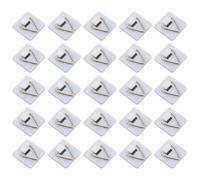 Lurrose Crochets Triangulaires sans Perforation 50 Pcs Blancs Supports Muraux Multifonctions pour Cadres Photo, Assiettes Décoratives et Rangement Mural Maison