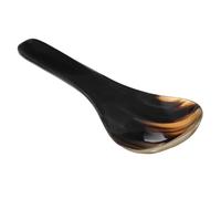 Lurrose Cuillère en Corne de Bœuf Pratique 20-23 CM Louche à Soupe Ménagère Diamètre 5-7 CM Ustensile Cuisine Solide pour Usage Familial Couleur Aléatoire Couleur