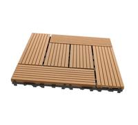Lurrose Dalles de Terrasse Clipsables Antidérapantes Composite pour Jardin et Balcon Résistantes Aux Intempéries Faciles à Installer sans Outils Revêtement Extérieur