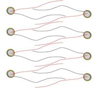 Lurrose Déclencheur de microphone piézo 15 pièces, éléments pour guitare acoustique et batterie, capacitance statique 50000PF, usage professionnel