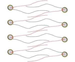 Lurrose Déclencheur de microphone piézo 15 pièces, éléments pour guitare acoustique et batterie, capacitance statique 50000PF, usage professionnel