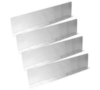 Lurrose Déflecteur de Pluie de Toit 4 Pièces Plat pour Angles de Toiture, Protège-Gouttière Pratique pour Gouttières Maison, Déviateur d'Eau de Pluie pour Descente de Gouttière