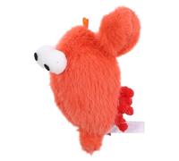 Lurrose Dentition pour Chaton en Peluche Homard Rouge avec Clochette, Interactif à Mâcher pour Hygiène Dentaire, pour Jeu Intérieur et Stimulation Ludique des Chats