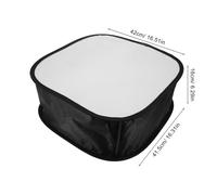 Lurrose Diffuseur de Lumière pour Flash d'Appareil Photo Pliable 42 X 41 X 16 CM Boîte à Lumière Ronde Portable Noire Accessoire de Photographie de Studio pour Éclairage Doux et